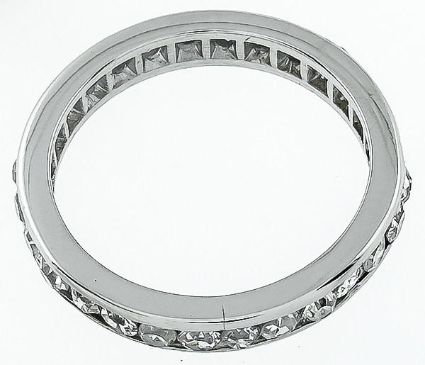 Estate 1.20ct Diamond Eternity Wedding Band Photo 1