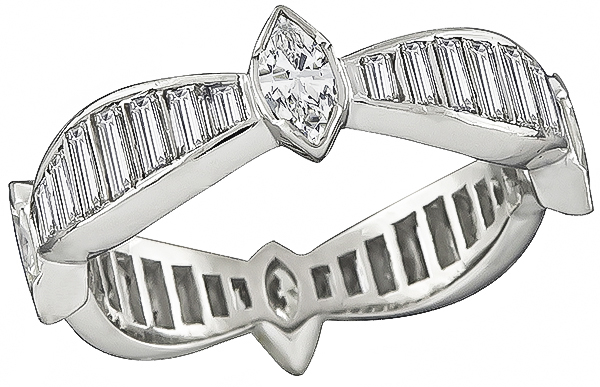 Estate 1.25ct Diamond Eternity Wedding Band