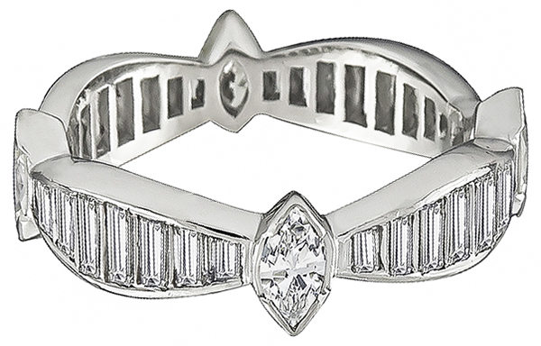 Estate 1.25ct Diamond Eternity Wedding Band