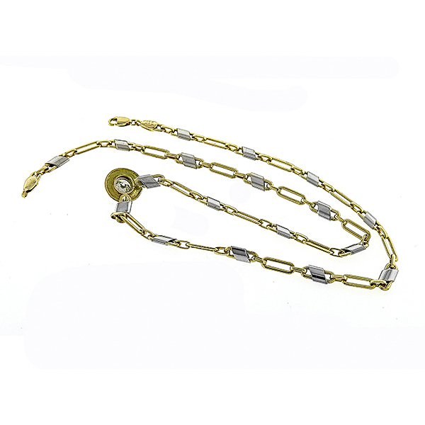 Diamond 2 Tone  Gold Necklace