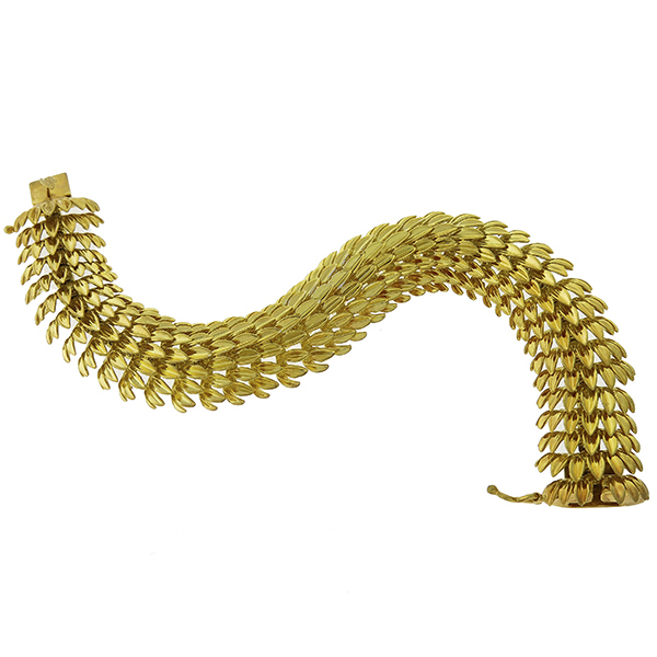 Gold Foliage Bracelet 