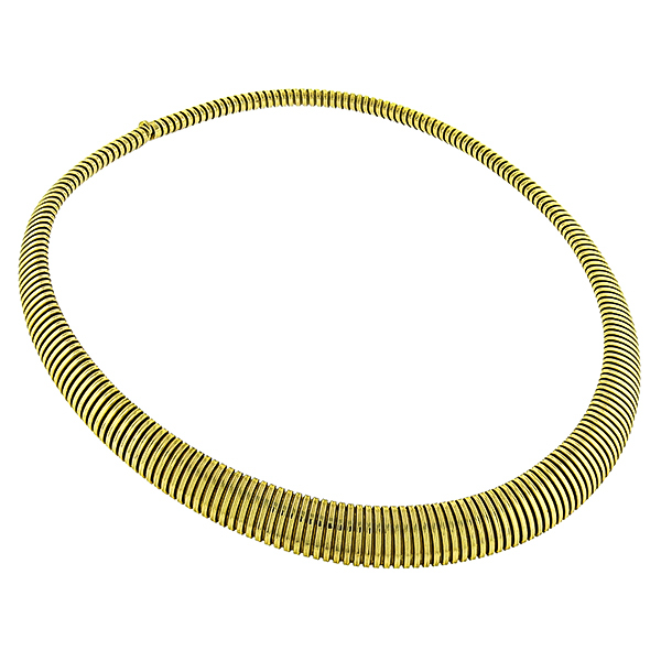 Gold Tubogas Chain Necklace