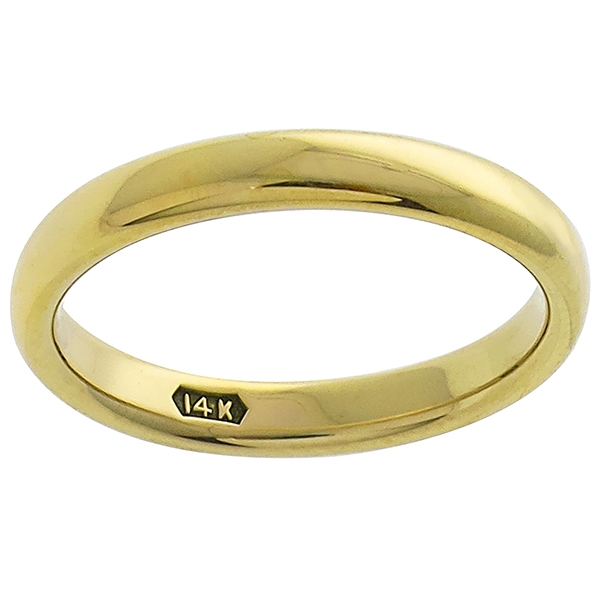 Gold  Wedding Band