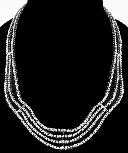 Estate 15.00ct Diamond Necklace Photo 1
