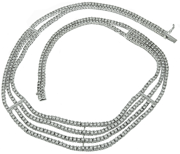 Estate 15.00ct Diamond Necklace Photo 1