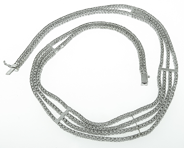 Estate 15.00ct Diamond Necklace Photo 1