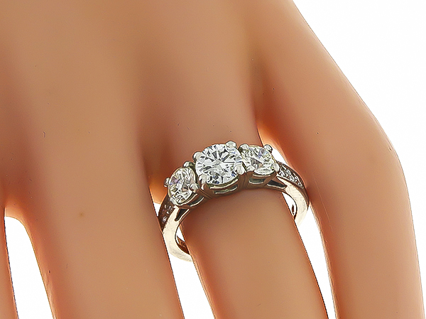 Estate 1.50ct Diamond 3 Stone Ring