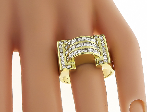 Estate 1.70ct Diamond Gold Ring