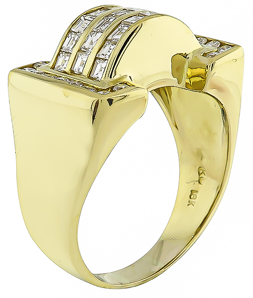 Estate 1.70ct Diamond Gold Ring