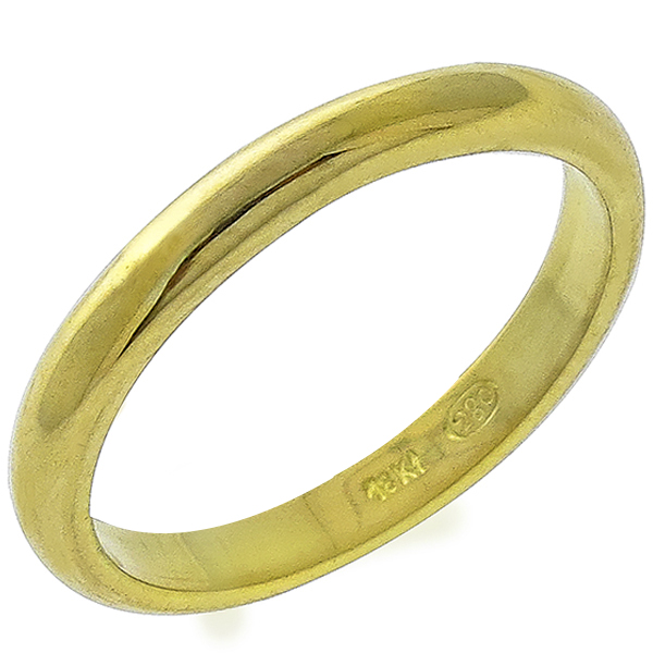 Estate 18k Yellow Gold Wedding Band