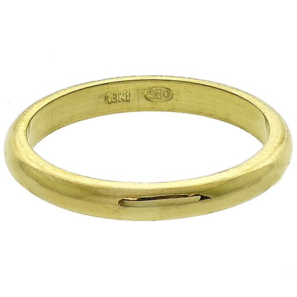 Estate 18k Yellow Gold Wedding Band