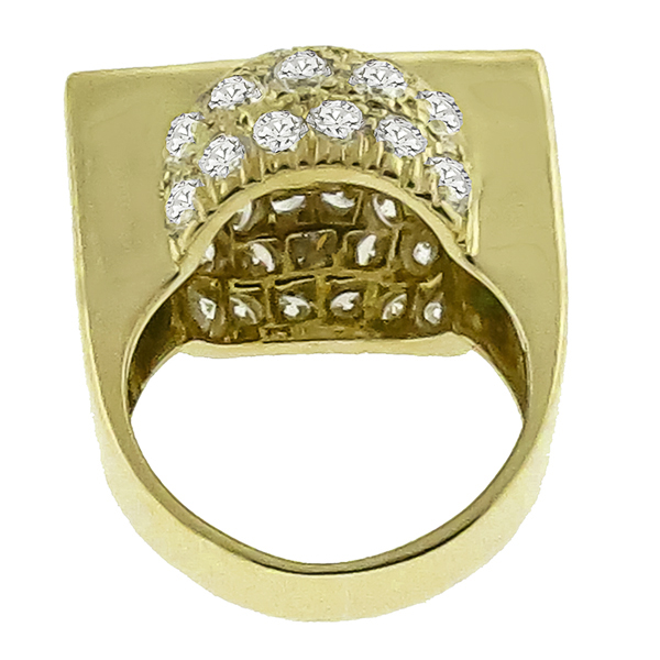 Green Tourmaline 1.40ct Diamond Gold Ring