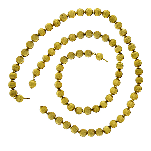 Gold Ball Bead Necklace