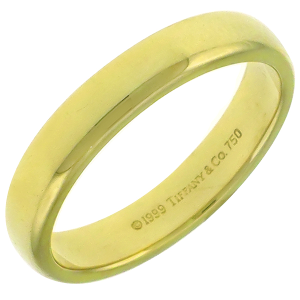 Estate 1999 Tiffany & Co 18k Yellow Gold Wedding Band