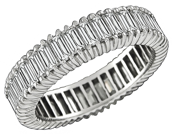 Estate 2.00ct Diamond Eternity Wedding Band Photo 1