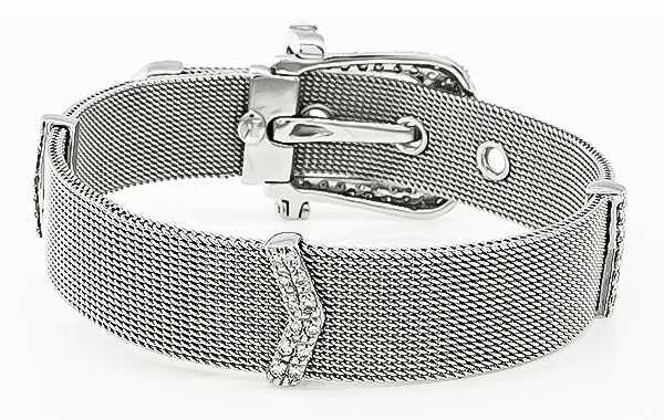 Estate 2.50ct Diamond Belt Buckle Bracelet