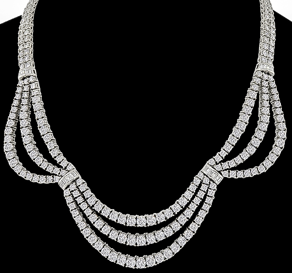 Estate 26.00ct Diamond Necklace