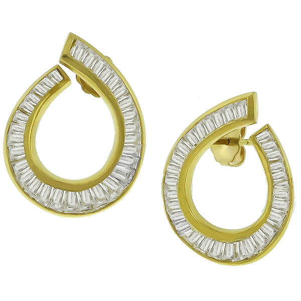 2.65ct Diamond Gold Earrings 