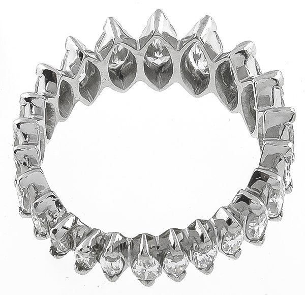 Estate 2.75ct Diamond Eternity Wedding Band Photo 1