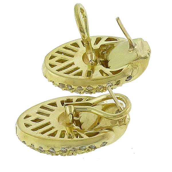 3.00ct Diamond Gold Earrings 