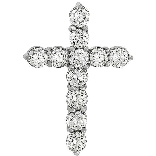 Diamond Gold Cross Pendant