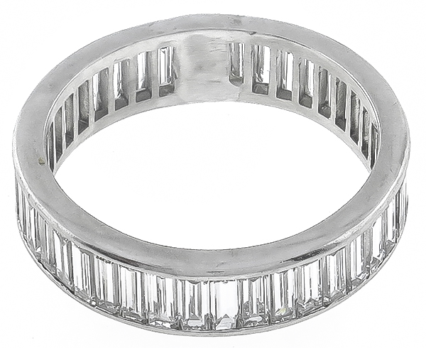Estate 3.20ct Diamond Wedding Band Photo 1
