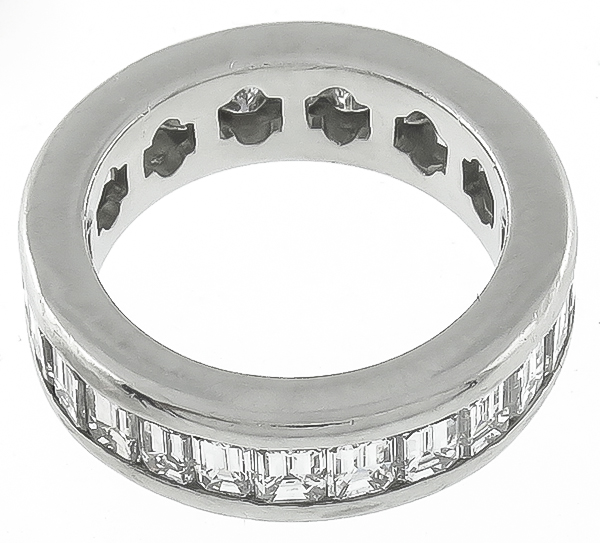 Estate 3.75ct Diamond Eternity Wedding Band Photo 1