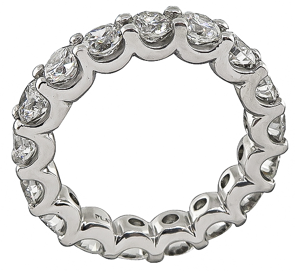 Estate 4.36ct Diamond Eternity Wedding Band