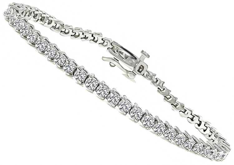 Estate 4.50ct Diamond Tennis Bracelet