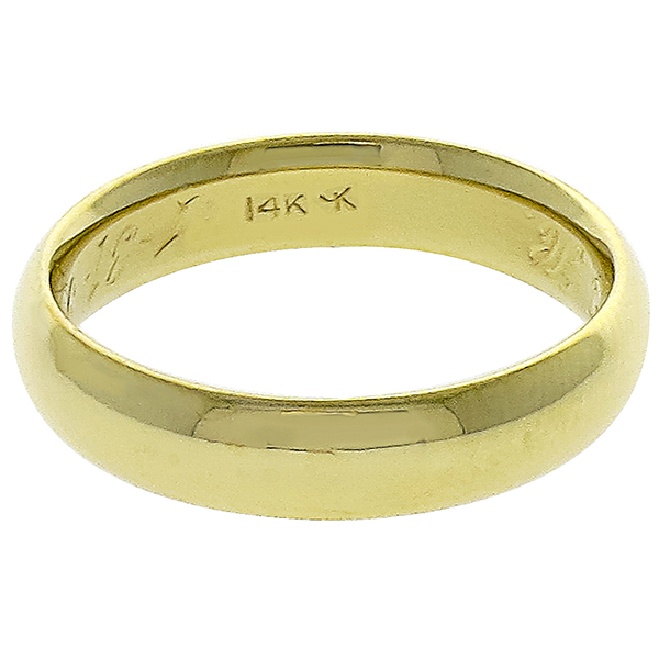 Solid  Gold Wedding Band