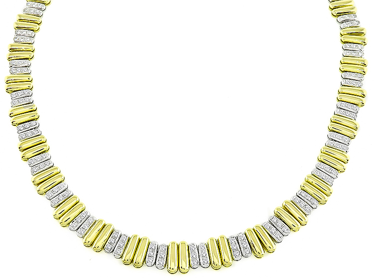 diamond gold necklace