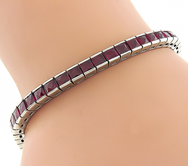 Estate 7.00ct Ruby Bracelet