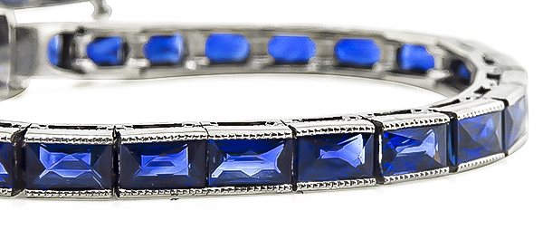 Estate 7.00ct Sapphire Bracelet