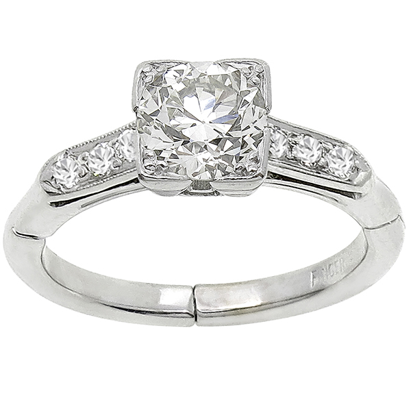 1900s Diamond Gold Engagement Ring