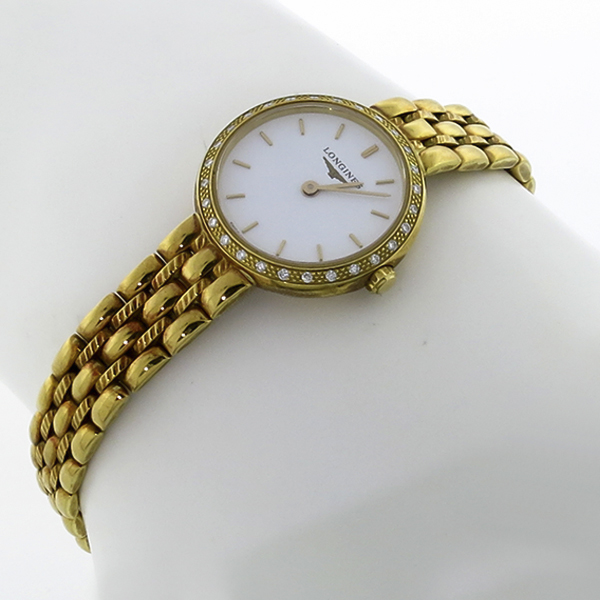 18k yellow gold Longines ladies watch 1