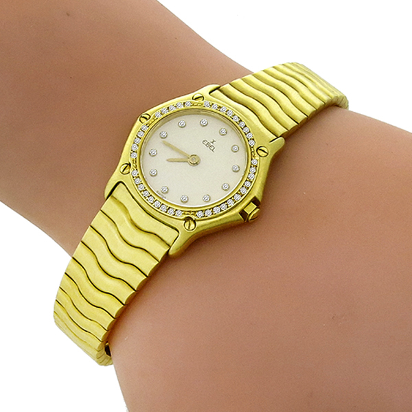 Ebel Diamond Gold Watch