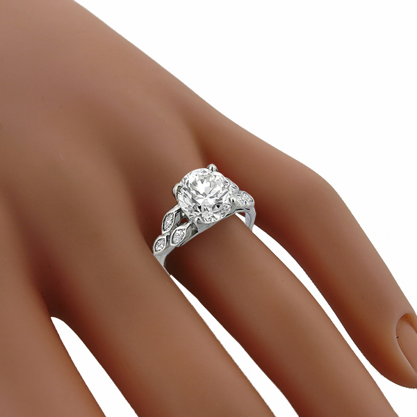 diamond platinum engagement ring 1