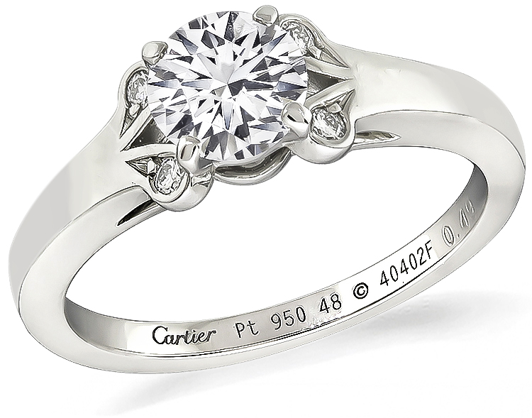 cartier diamond engagement ring