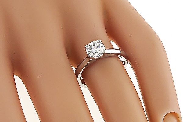 Estate GIA Certified 0.75ct Diamond Engagement Ring