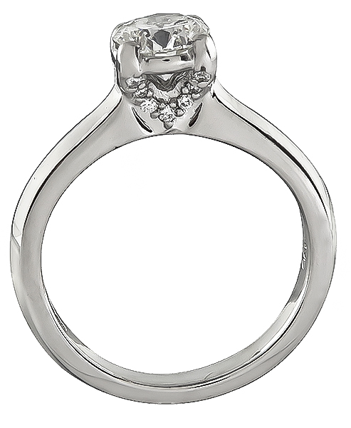 Estate GIA Certified 0.75ct Diamond Engagement Ring
