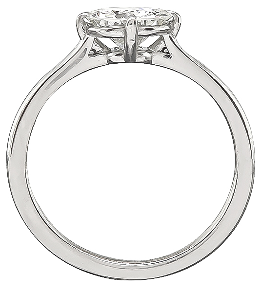 Estate GIA Certified 0.99ct Diamond Solitaire Engagement Ring