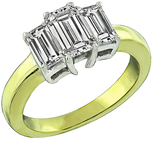 Estate GIA Certified 1.05ct Diamond Engagement Ring Photo 1