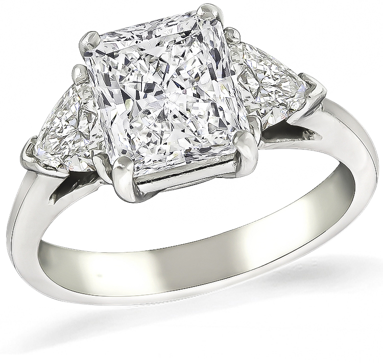 Estate GIA Certified 2.16ct Diamond Engagement Ring