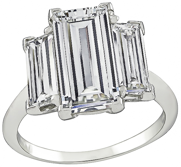 Estate GIA Certified 2.49ct Diamond Engagement Ring Photo 1