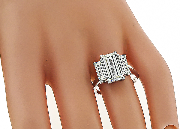 Estate GIA Certified 2.49ct Diamond Engagement Ring Photo 1