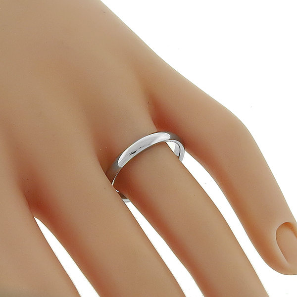 14k white gold wedding band 1