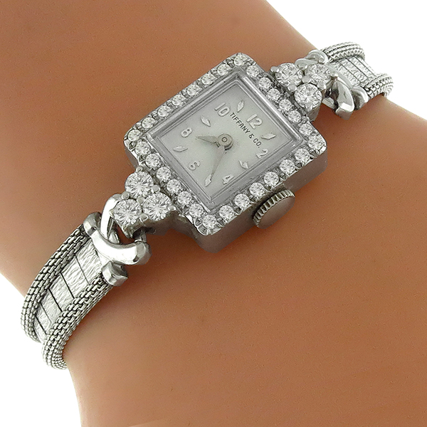 Hamilton,  Tiffany & Co Diamond Gold Watch 