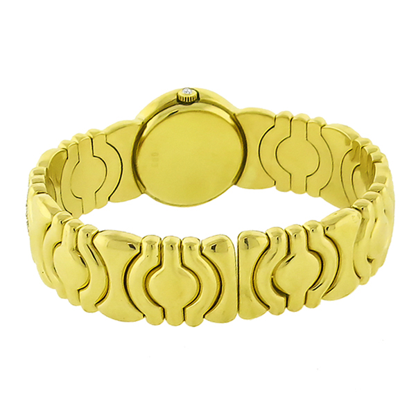 Moboco 4.35ct Diamond Gold Bangle Watch  