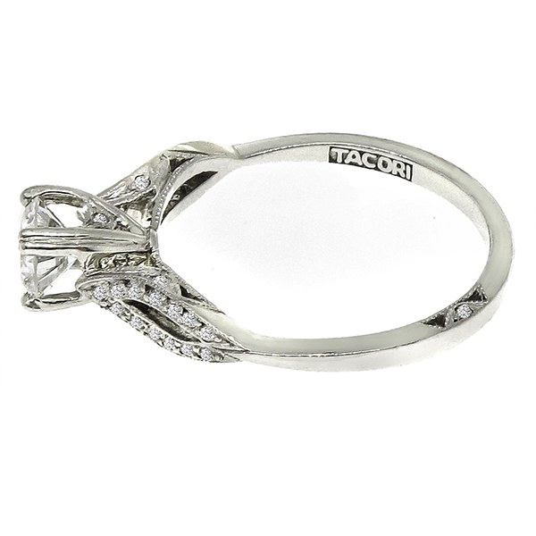 Tacori Diamond Platinum Engagement Ring