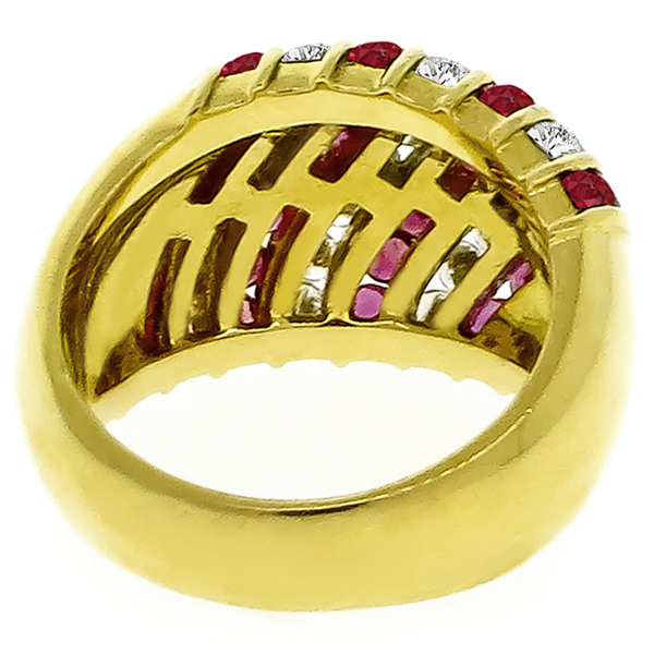 1.40ct Ruby 0.76ct Diamond Gold Ring